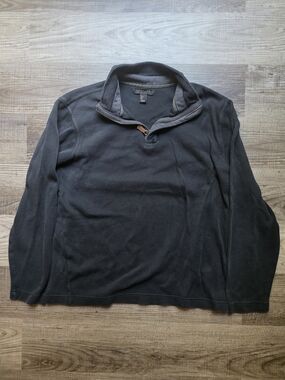 Lachlan Men's Black Quarter-Zip Pullover Sweater